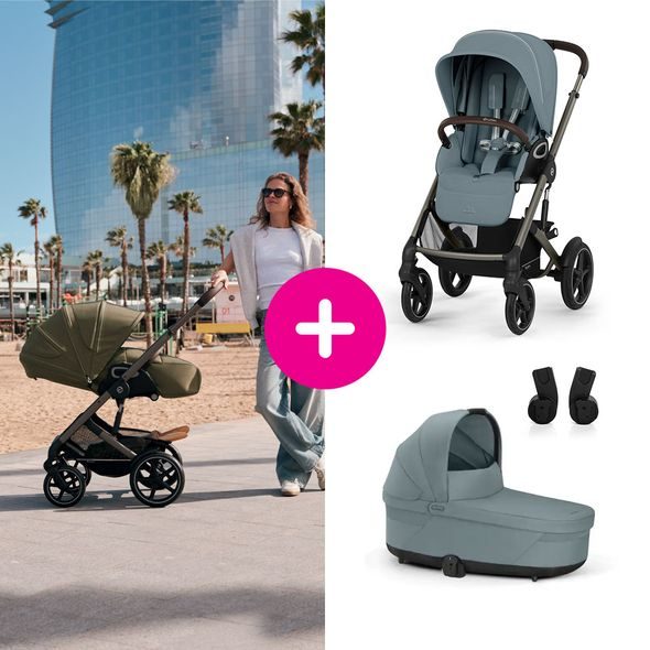 CYBEX TALOS S LUX + KORBA COT S LUX + ADAPTÉRY NA AUTOSEDAČKU 2026 - DVOJKOMBINACE - KOČÁRKY A PŘÍSLUŠENSTVÍ