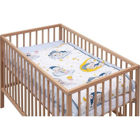 SCARLETT DĚTSKÁ POSTÝLKA S KOMPLETNÍ VÝBAVOU LUNITO 120 X 60 CM - DŘEVĚNÉ POSTÝLKY - SPINKÁNÍ