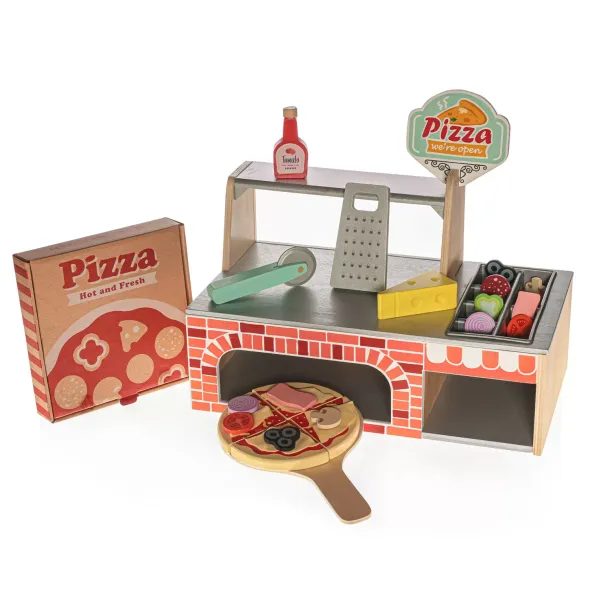 ZOPA DŘEVĚNÝ SET PIZZERIE - JAKO MAMINKA - PRO DĚTI