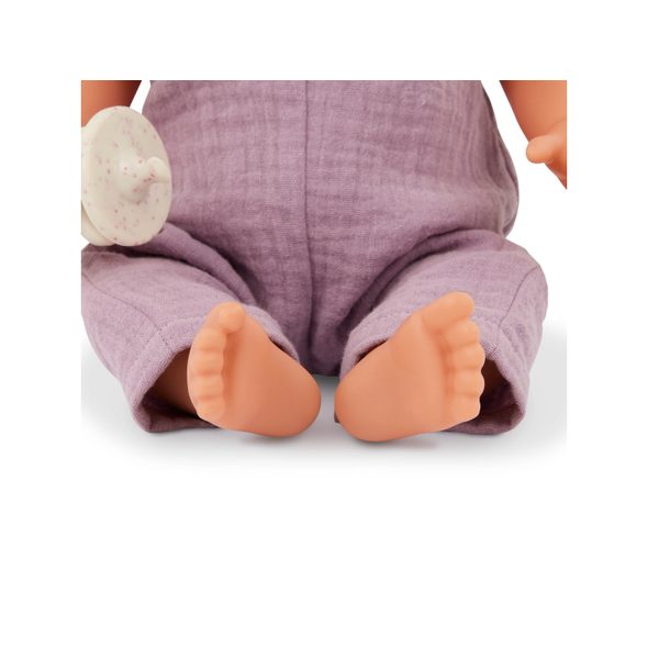 LULLA BABY PANENKA 35 CM V OVERALU S ČELENKOU LILA - PANENKY - PRO DĚTI