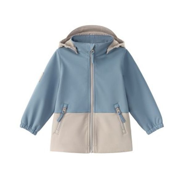 LEOKID SOFTSHELLOVÁ BUNDA COLOR BLOCK BLUE CAPE VEL. 18 - 24 MĚSÍCŮ (VEL. 86) - BUNDY - PRO DĚTI