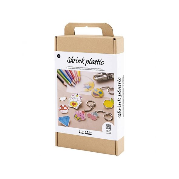 CREATIV COMPANY KREATIVNÍ SADA PŘÍVĚSKY ZE SMRŠŤOVACÍ FÓLIE - VÝTVARNÉ POMŮCKY A HRAČKY - PRO DĚTI