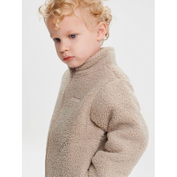LEOKID FLEECOVÁ BUNDA THEO ALMOND MILK VEL. 116 - BUNDY - PRO DĚTI