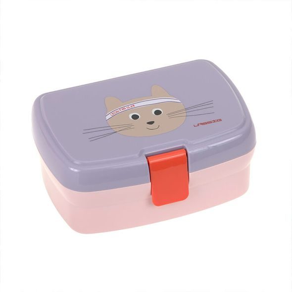 LÄSSIG KIDS LÄSSIG LUNCHBOX TINY TEAM CAT - USKLADNĚNÍ JÍDLA - KRMENÍ