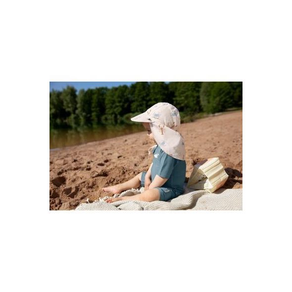 LÄSSIG SPLASH SHORT SLEEVE RASHGUARD HELLO BEACH BLUE - UV OBLEČENÍ - PRO DĚTI