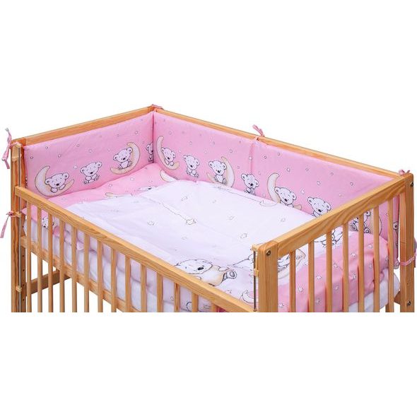 SCARLETT DĚTSKÁ POSTÝLKA SE STAHOVACÍ BOČNICÍ - PŘÍRODNÍ ECO - 120X60 CM S KOMPLETNÍ VÝBAVOU TORO BÉŽOVÁ - DŘEVĚNÉ POSTÝLKY - SPINKÁNÍ