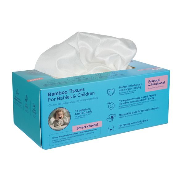 CANPOL BABIES BAMBUSOVÉ UBROUSKY 2V1 100KS - VLHČENÉ UBROUSKY - PŘEBALOVÁNÍ