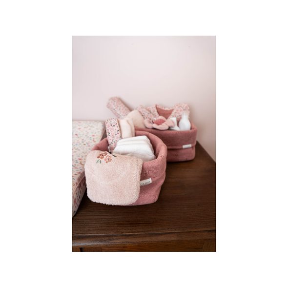 LITTLE DUTCH KOŠÍK PLETENÝ MALÝ PURE PINK BLUSH - ORGANIZÉRY NA PŘEBALOVACÍ PULT - PŘEBALOVÁNÍ