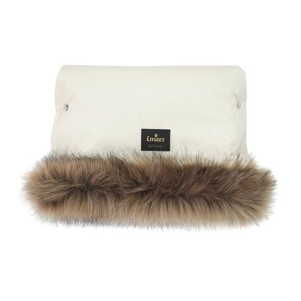 EMITEX RUKÁVNÍK LUXURY SOFT LIGHT BEIGE - RUKÁVNÍKY NA KOČÁREK - KOČÁRKY A PŘÍSLUŠENSTVÍ