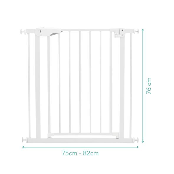 FILLIKID ZÁBRANA DO DVEŘÍ AUTO-CLOSE 75 - 82 CM, KOVOVÁ, WHITE - BEZPEČNOST DĚTÍ V DOMÁCNOSTI - KOUPÁNÍ A ZDRAVÍ