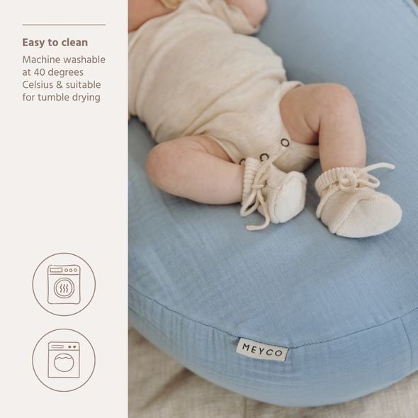 MEYCO RELAX POTAH NA KOJÍCÍ POLŠTÁŘ - JEANS BLUE - KOJÍCÍ POLŠTÁŘE - KRMENÍ