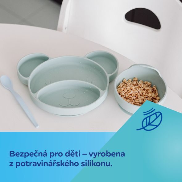 CANPOL BABIES SILIKONOVÁ MISKA S PŘÍSAVKOU 330ML KRÉMOVÁ - MISKY, TALÍŘKY A PODLOŽKY - KRMENÍ