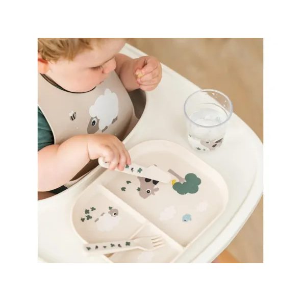 DONE BY DEER SKLENIČKA TINY FARM - DĚTSKÉ HRNEČKY - KRMENÍ