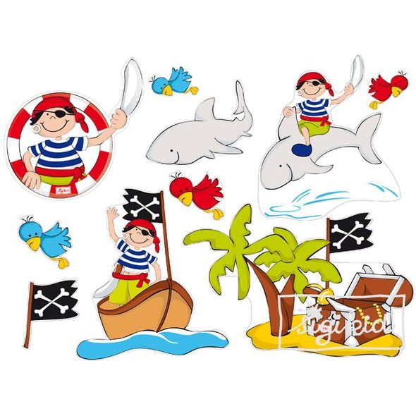 SIGIKID WALLSTICKER - STICKER MUTAUX DEKORATIVNÍ SAMOLEPKY - VÝPRODEJ - OUTLET