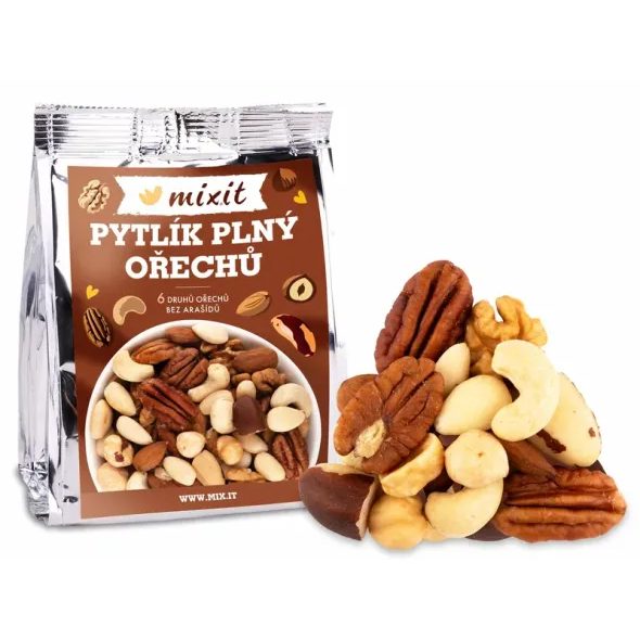 MIXIT PYTLÍK PLNÝ OŘECHŮ (80G) - DO TAŠKY NA VYCHÁZKU - PRE MAMIČKY