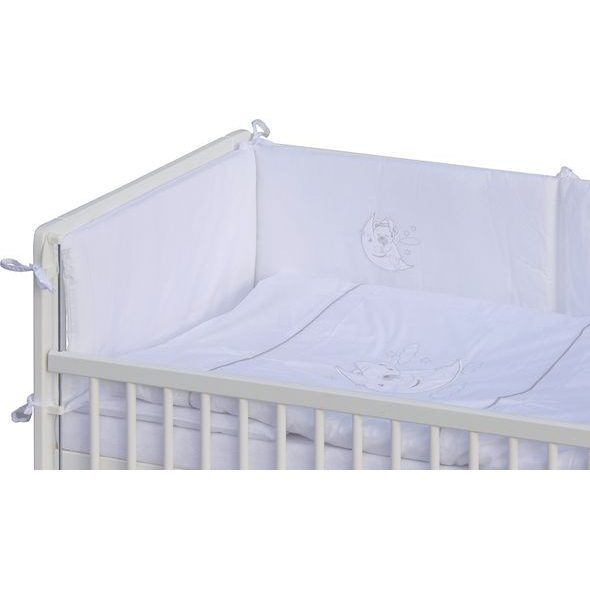 SCARLETT POSTÝLKA 120X60CM S KOMPLETNÍ VÝBAVOU PÉŤA BÍLÁ - DŘEVĚNÉ POSTÝLKY - SPINKÁNÍ