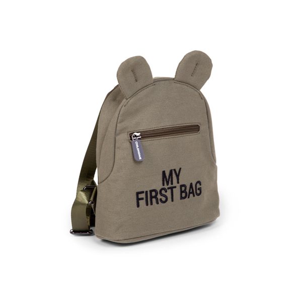 CHILDHOME DĚTSKÝ BATOH MY FIRST BAG CANVAS KHAKI - BATOHY A TAŠKY - PRO DĚTI