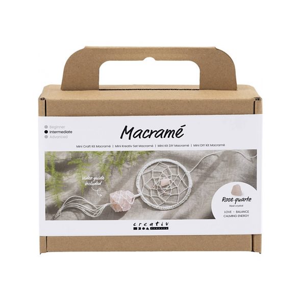CREATIV COMPANY KREATIVNÍ SADA MINI CRAFT KIT MACRAMÉ DREAMCATCHER - VÝTVARNÉ POMŮCKY A HRAČKY - PRO DĚTI