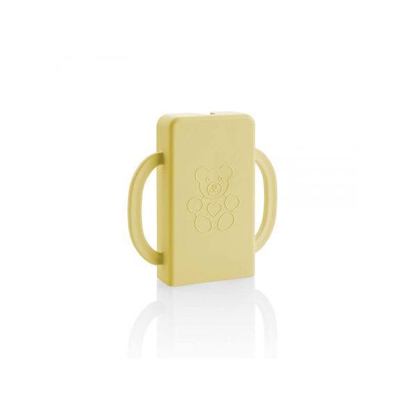 KAPSÁČEK DRŽÁČEK NA DĚTSKOU KAPSIČKU ŽLUTÝ - KRABIČKY NA SVAČINU - KRMENÍ