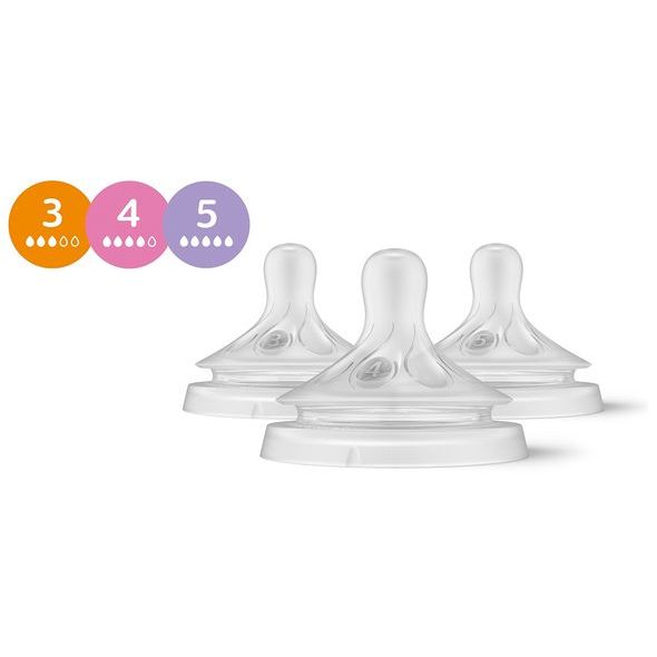 PHILIPS AVENT SAVIČKA NATURAL RESPONSE MIX 1M+,3M+,6M+, 3 KS - KOJENECKÉ LAHVE - KRMENÍ