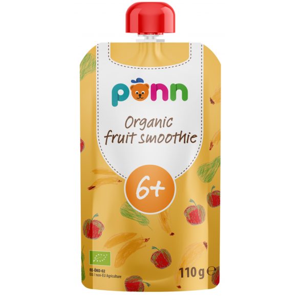 SALVEST PÕNN BIO OVOCNÉ SMOOTHIE S ANANASEM (110 G) - KAPSIČKY - KRMENÍ