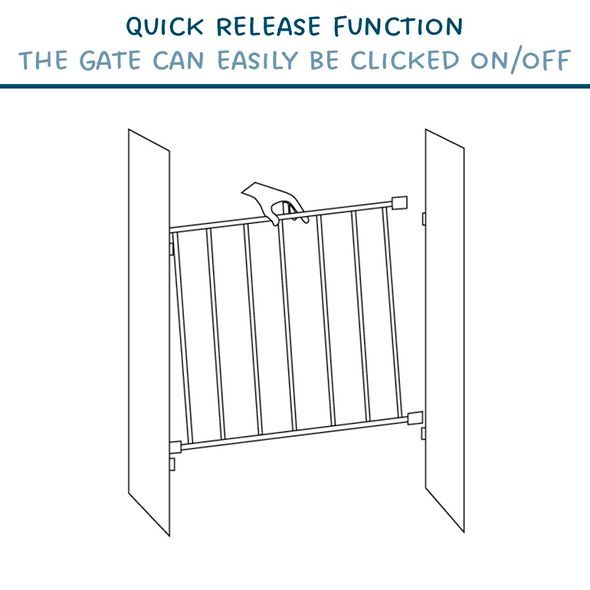 BABY DAN OTVOROVÁ ZÁBRANA BABYDAN EMMA KOV BÍLÁ 56,5-81,5 CM, ŠROUBOVACÍ - BEZPEČNOST DĚTÍ V DOMÁCNOSTI - KOUPÁNÍ A ZDRAVÍ