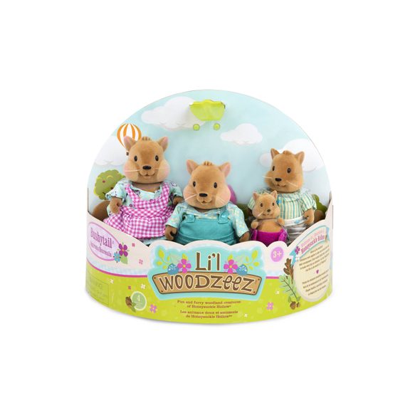 LI'L WOODZEEZ RODINA VEVEREK BUSHYTAIL - ZVÍŘATA - PRO DĚTI