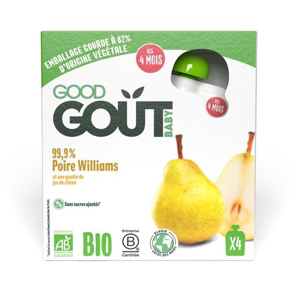 GOOD GOUT BIO HRUŠKA 4X85G - OVOCE/DEZERTY - KRMENÍ