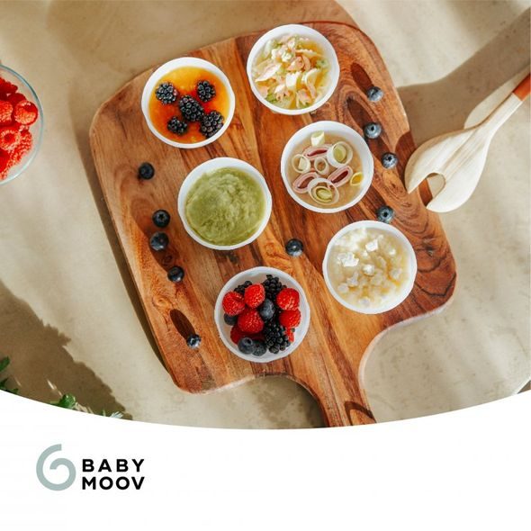 BABYMOOV MISKY S VÍČKY BIO 8X 180ML + 8X 250ML - MISKY, TALÍŘKY A PODLOŽKY - KRMENÍ