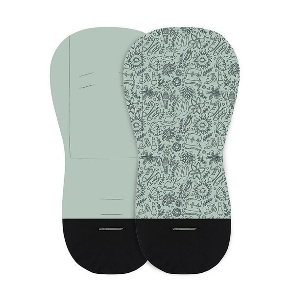 PETITE&MARS VLOŽKA DO KOČÁRKU FOAMY GREEN HIPSTER - PODLOŽKY DO KOČÁRKU - KOČÁRKY A PŘÍSLUŠENSTVÍ