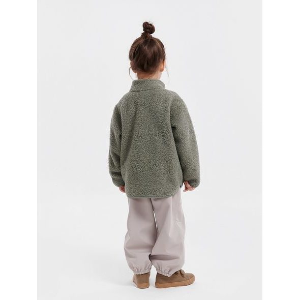 LEOKID FLEECOVÁ BUNDA THEO VETIVER GREEN VEL. 128 - BUNDY - PRO DĚTI