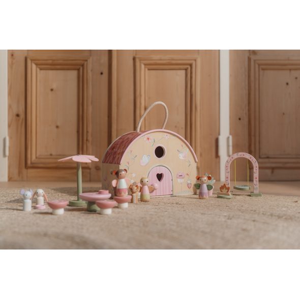 LITTLE DUTCH DOMEČEK PRO VÍLY DŘEVĚNÝ PŘENOSNÝ FAIRY GARDEN - DOMEČKY A FIGURKY - PRO DĚTI