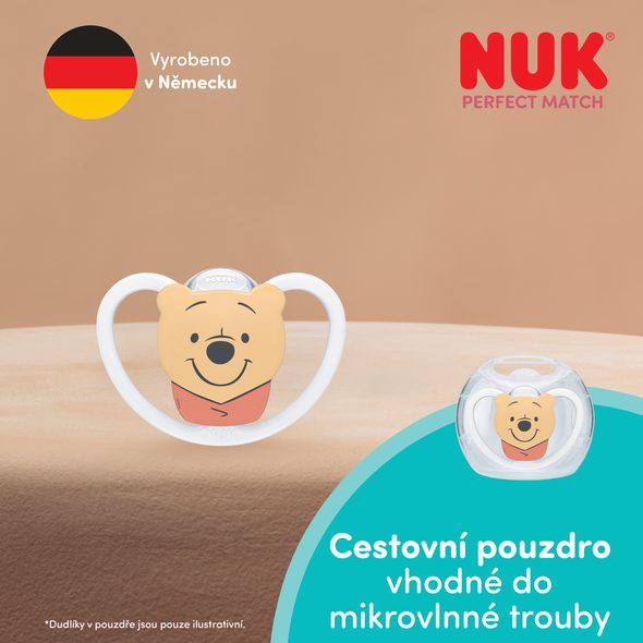 NUK PERFECT MATCH AIR DUDLÍK MEDVÍDEK PÚ WHITE 6-18M 1KS V BOXU - ŠIDÍTKA A DOPLŇKY - KRMENÍ