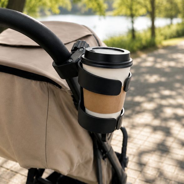 PETITE&MARS DRŽÁK NÁPOJŮ CUP BLACK - DRŽÁKY NA PITÍ - KOČÁRKY A PŘÍSLUŠENSTVÍ