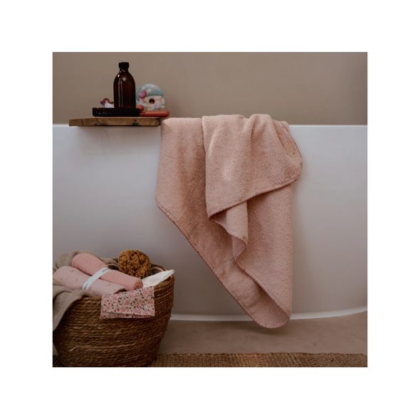 LITTLE DUTCH OSUŠKA S KAPUCÍ 100X100 CM PURE BLOSSOM - OSUŠKY A DĚTSKÉ ŽUPANY - KOUPÁNÍ A ZDRAVÍ