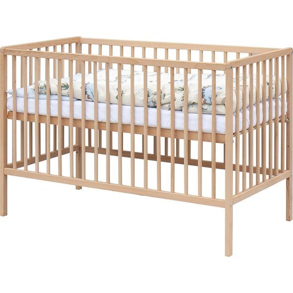 SCARLETT DĚTSKÁ POSTÝLKA S KOMPLETNÍ VÝBAVOU DAMBI 120 X 60 CM - DŘEVĚNÉ POSTÝLKY - SPINKÁNÍ