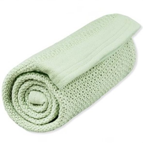 VINTER & BLOOM DEKA SOFT GRID ORGANIC TENDER GREEN - DĚTSKÉ DEKY PRO MIMINKA - SPINKÁNÍ