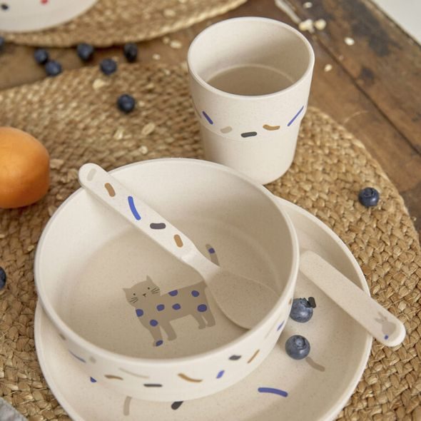 LÄSSIG MUG PP/CELLULOSE LITTLE MATEYS ROYAL BLUE - DĚTSKÉ HRNEČKY - KRMENÍ