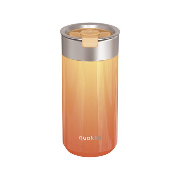 QUOKKA NEREZOVÝ TERMOHRNEK SE SÍTKEM BOOST APRICOT ORANGE 400 ML - TERMOOBALY A TERMOSKY - KRMENÍ