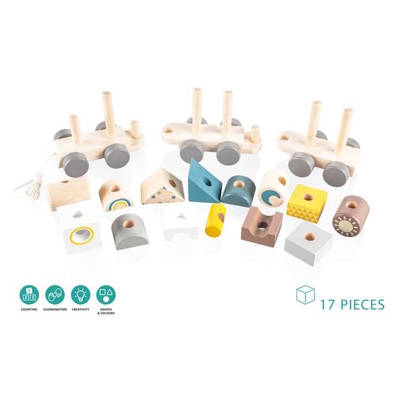 ZOPA DŘEVĚNÝ VLÁČEK - VLÁČKY - PRO DĚTI