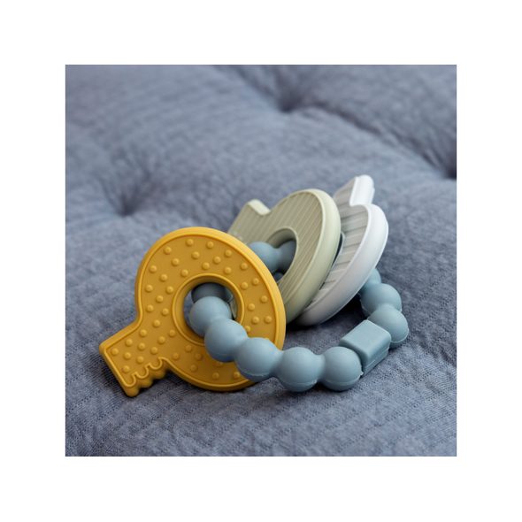 LITTLE DUTCH KOUSÁTKO SILIKONOVÉ KLÍČE MODRÉ - KOUSÁTKA - PRO DĚTI