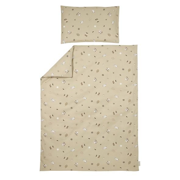 MEYCO POVLEČENÍ 100X135 - FOREST ANIMALS SAND - POVLEČENÍ DO POSTÝLKY - SPINKÁNÍ