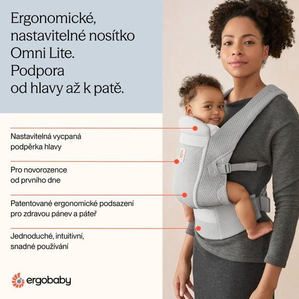 ERGOBABY NOSÍTKO OMNI LITE MESH - NOSÍTKA - NOŠENÍ & SPORT
