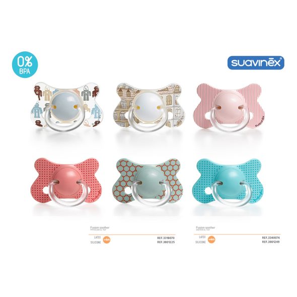SUAVINEX ŠIDÍTKO FUSION FYZIOLOGICKÉ 4-18M LATEX - ŠIDÍTKA A DOPLŇKY - KRMENÍ
