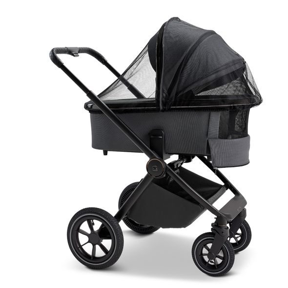 MOON PIÚ KOMBI SET BLACK MATT - MUD - KOMBINACE S PŘÍSLUŠENSTVÍM - KOČÁRKY A PŘÍSLUŠENSTVÍ