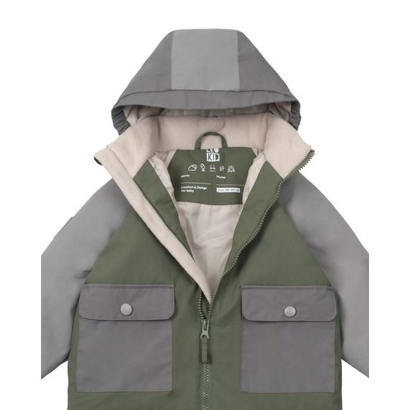 LEOKID PŘECHODOVÁ BUNDA GREEN GRAY VEL. 3 - 4 ROKY (VEL. 98) - BUNDY - PRO DĚTI