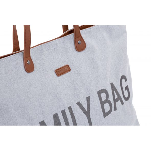 CHILDHOME CESTOVNÍ TAŠKA FAMILY BAG CANVAS GREY - PŘEBALOVACÍ TAŠKY - KOČÁRKY A PŘÍSLUŠENSTVÍ