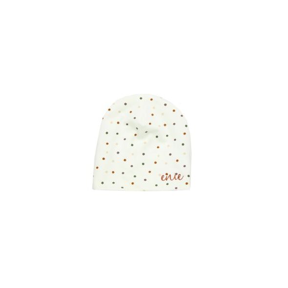 ENIE BABY DĚTSKÁ ČEPICE 9-12M DOTS CREME - ČEPIČKY A KLOBOUČKY - PRO DĚTI