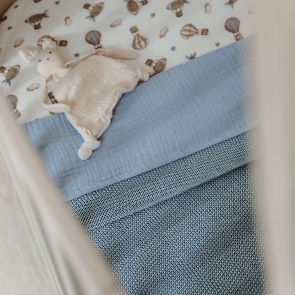 MEYCO DEKA MINI RELIEF 75X100 - JEANS BLUE - DĚTSKÉ DEKY PRO MIMINKA - SPINKÁNÍ