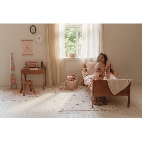 LITTLE DUTCH KOBEREC PUNTÍKY PINK 120X170 CM - HRACÍ PODLOŽKY NA ZEM - SPINKÁNÍ